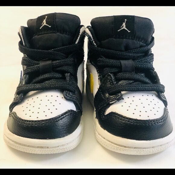 Nike Air Jordan Crayon Pk 1Mid TD Shoes Size 4C - Picture 1 of 11